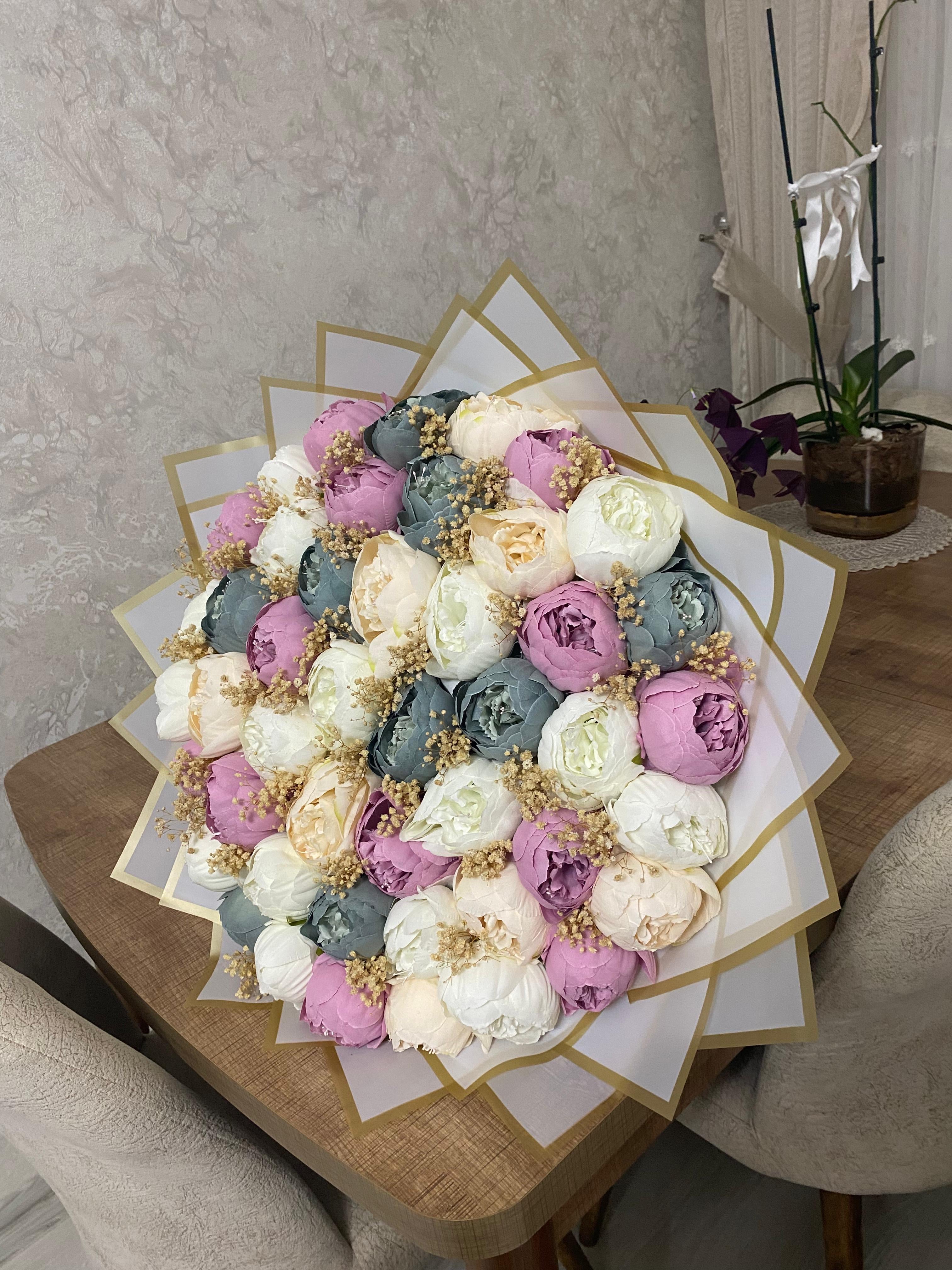 🌸 Premium Şakayık Tasarım Sabun Gül Buketi | Ücretsiz Kargo | Özel Tasarım