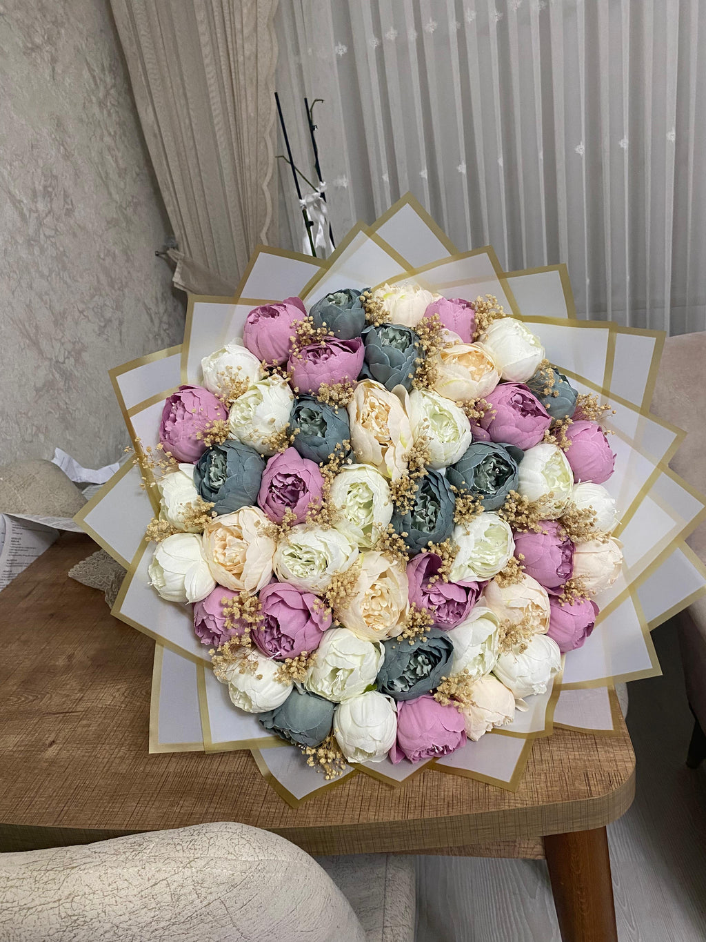 🌸 Premium Şakayık Tasarım Sabun Gül Buketi | Ücretsiz Kargo | Özel Tasarım