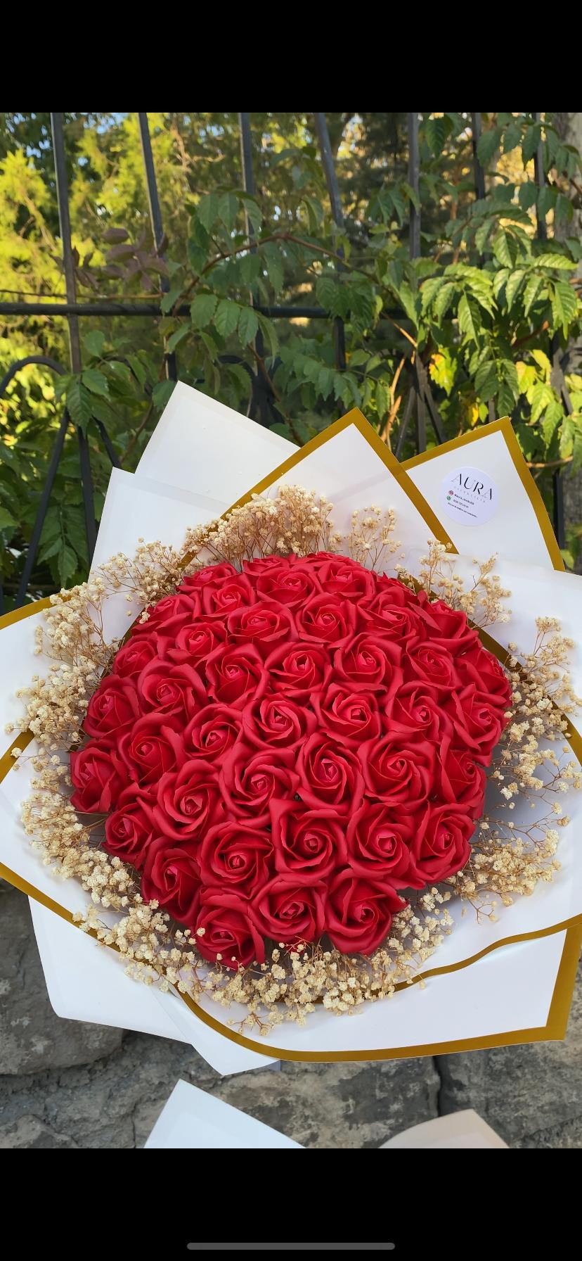 Aura® 41 li beyaz buket